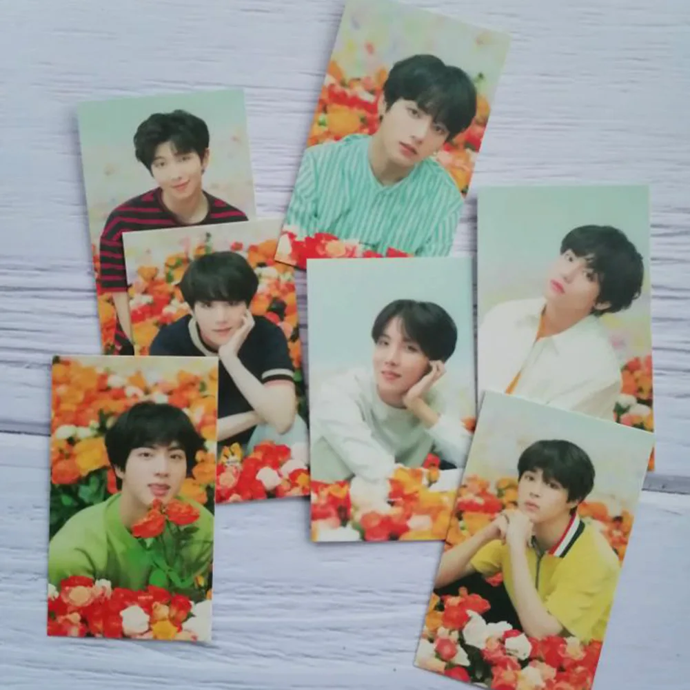 Оптовая продажа ломо-карта 7 шт. Kpop Bangtan Boys Love Yourself Постер для фотографий мальчиков