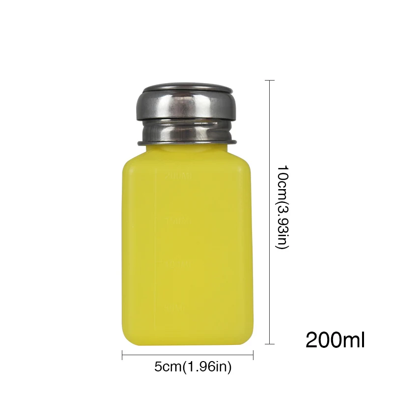 200ml NOQ ацетон чистый лак для ногтей гель для удаления бутылка очиститель УФ-гель для ногтей Пустой дозатор Жидкий УФ гель лак для ногтей - Цвет: 200ml