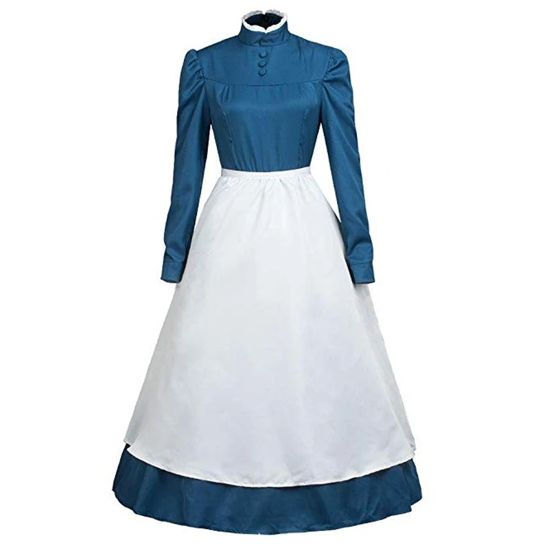 Howl's движущийся замок Софи Hatter Косплей Костюм Платье для Хэллоуина вечеринки |