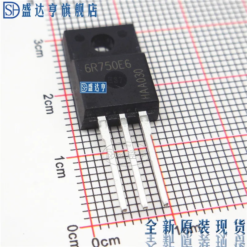 10 шт./лот IPA60R750E6 6R750E6 5.7A 650V TO220F DIP MOSFET транзистор | Электронные компоненты и