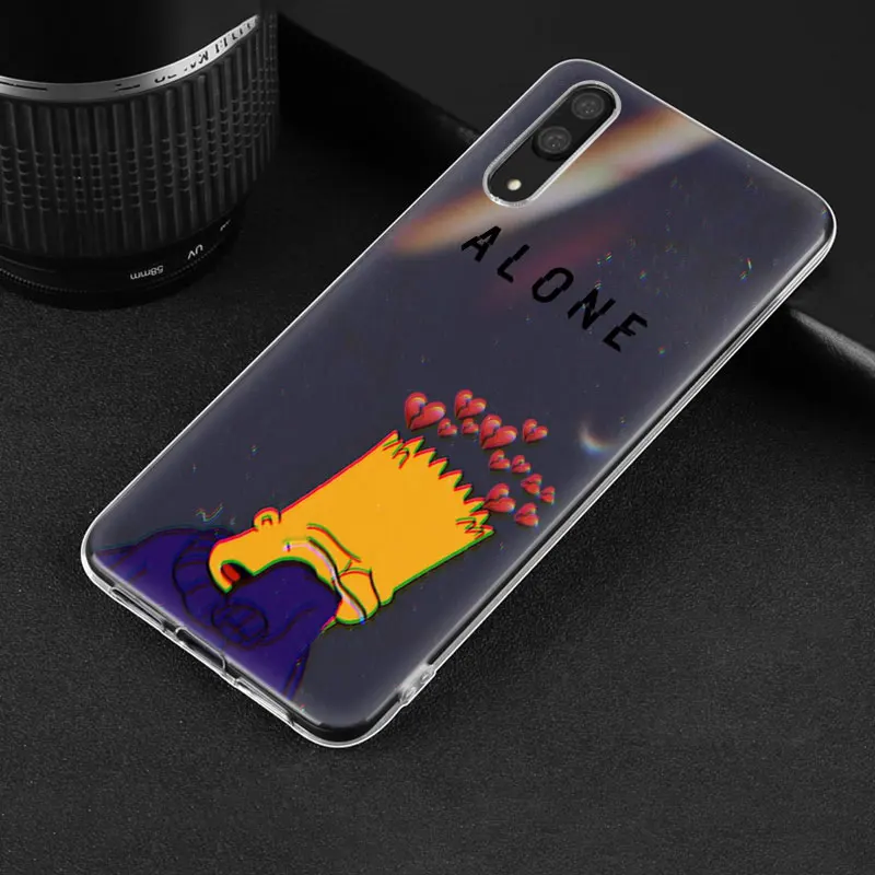 Забавный Симпсон Мягкий силиконовый чехол для телефона huawei P30 P20 Pro P10 P9 P8 Lite P Smart Z Plus NOVA 3 3i 5i 5 5Pro чехол