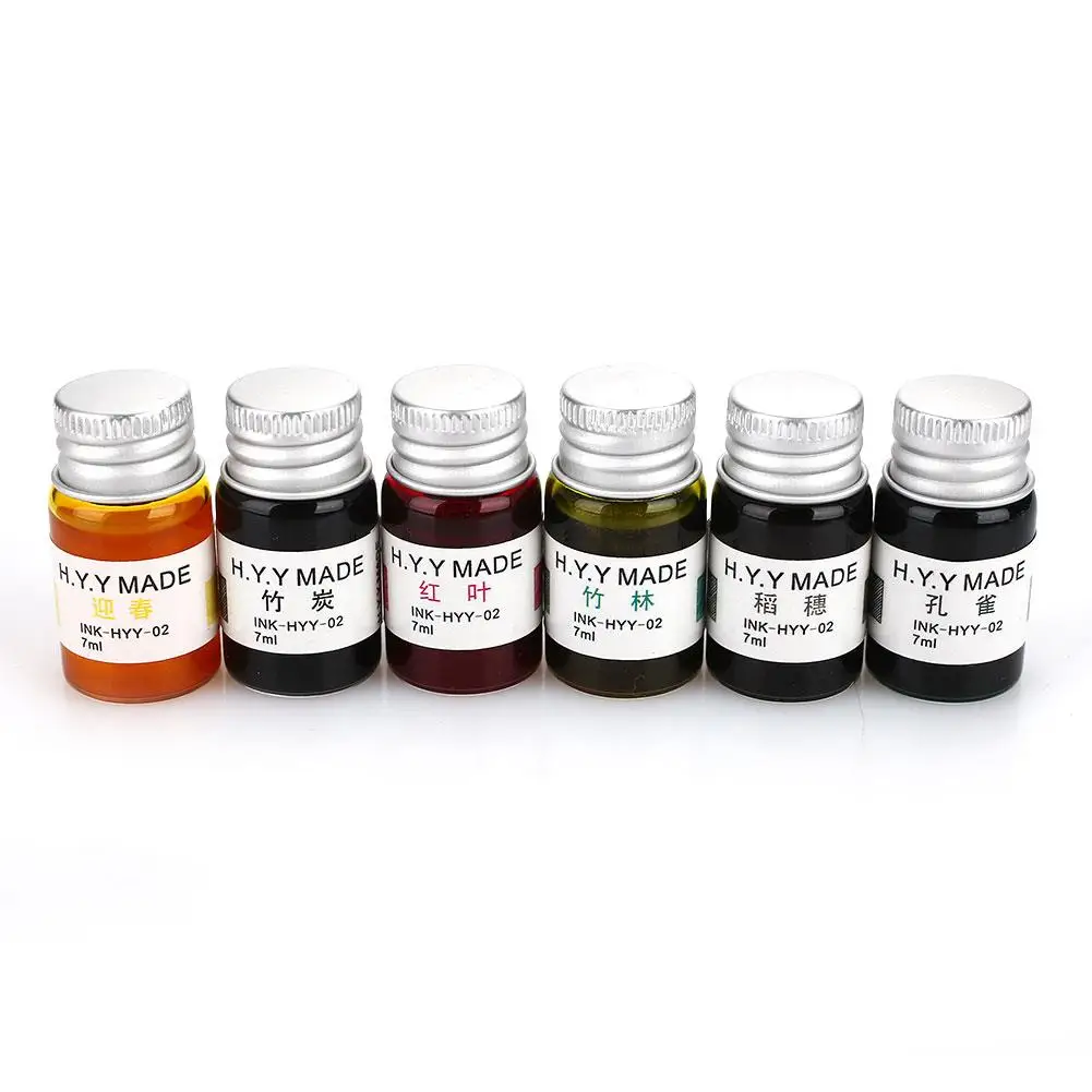

Color Ink Simple Smooth Non Carbon Gold Powder Practice Accessories Glass Pen Ink 7 Ml Calligraphy Enjoyment Non Carbon Ink