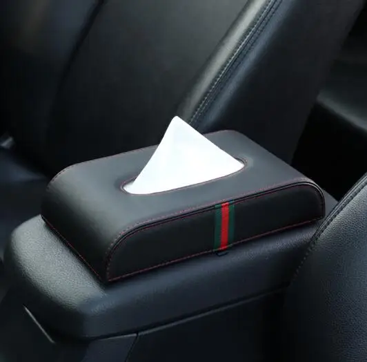 Коробка для салфеток из искусственной кожи автомобильный держатель коробка