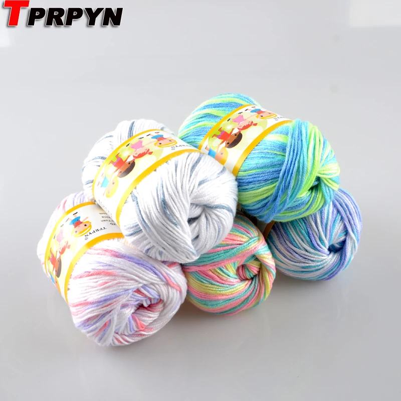 

NEW TPRPYN 10pcs=500g Worsted Cotton Silk Yarn For Knitting crochet yarn wool to knit yarn knitted line thread crochet Yarn