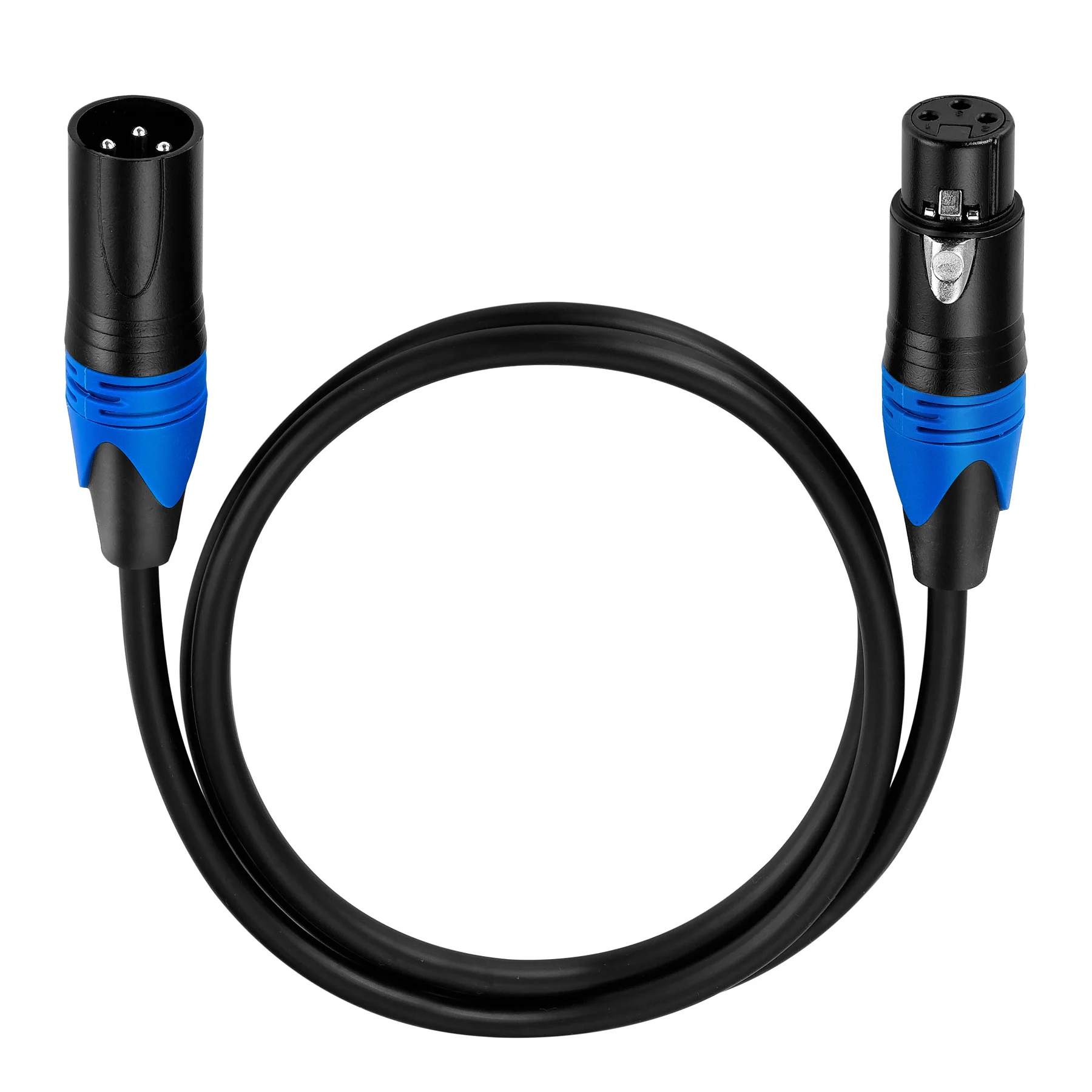 Кабель Bochara XLR штекер гнездо 3 контактный разъем OFC медная фольга и Плетеный