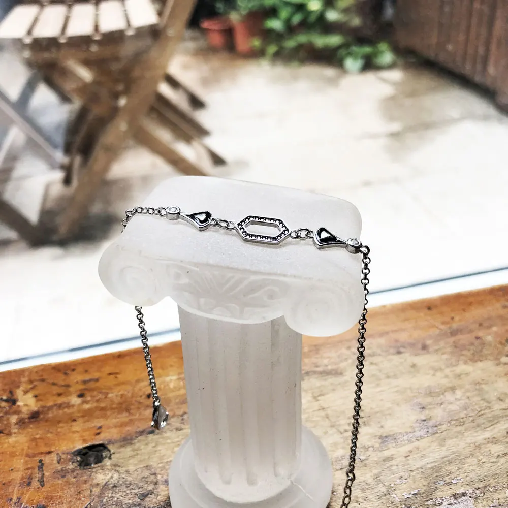 Женский и мужской браслет из серебра 925 пробы с цепочкой звеньев дракона |