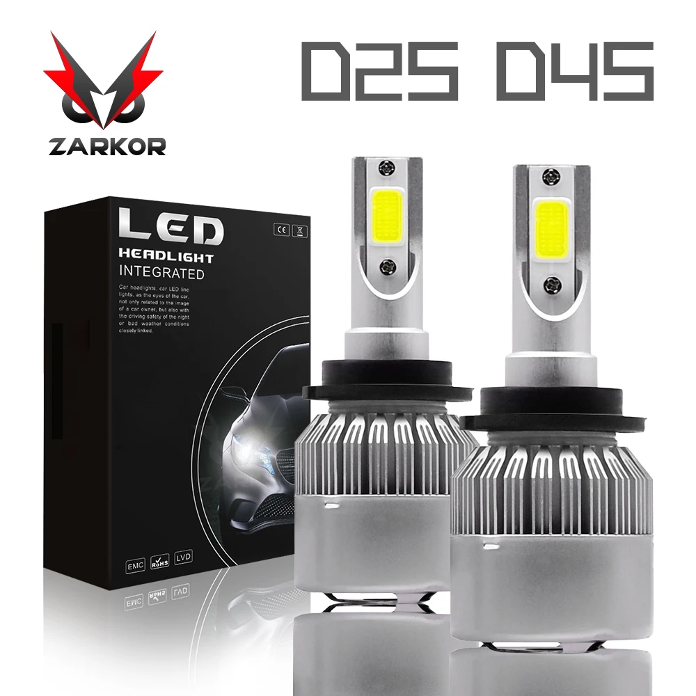 Быстродействующий автомобильный светильник Zarkor d2s led Canbus без ошибок D2R D2C D4S D4R D4C