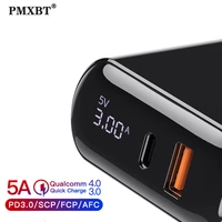 pd usb charger for iphone 11 pro macbook huawei p40 fast charging euus plug led display type c charge adaptor 18w wall chargeur