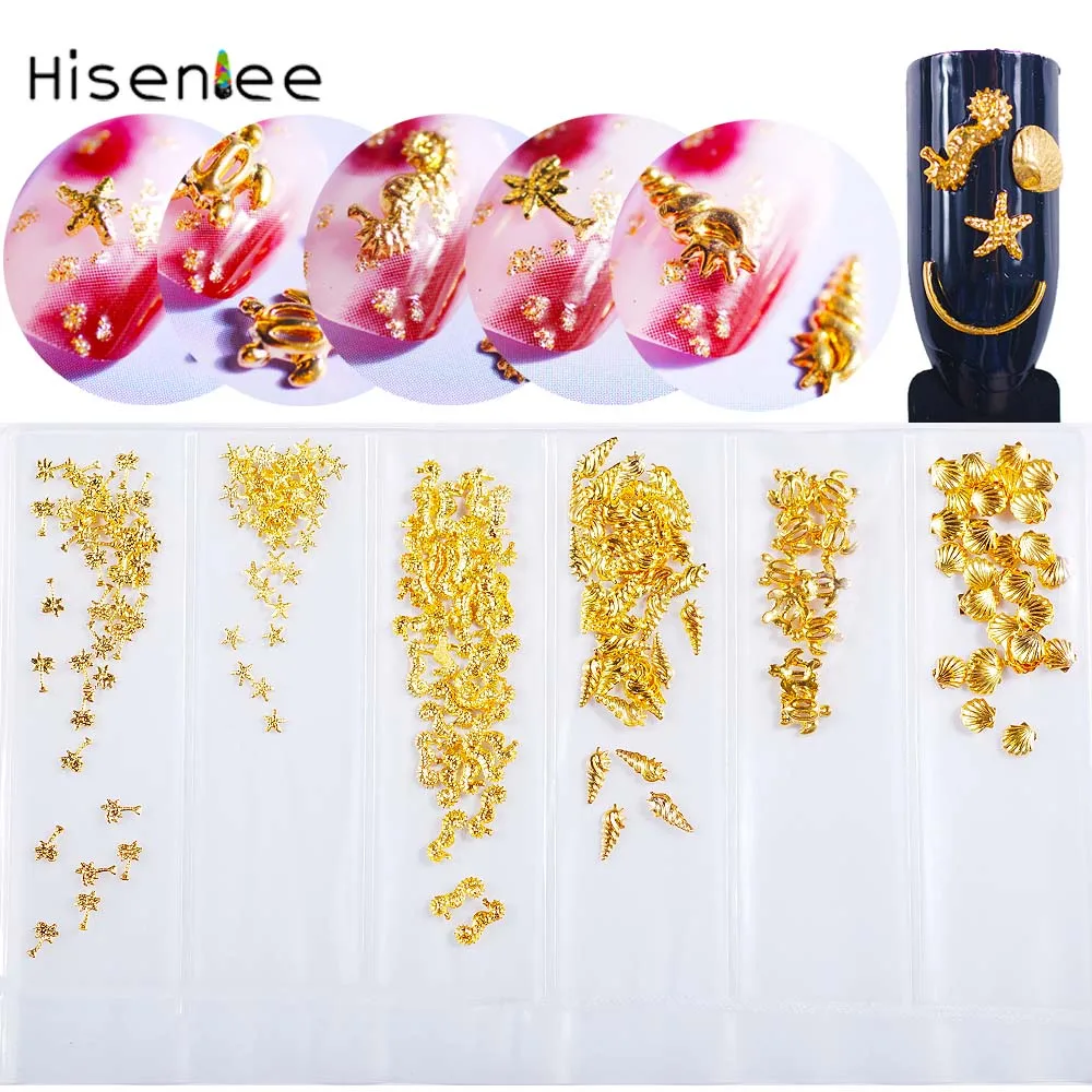 1 Types Новые 8 видов смешанных металлических круглых звезд квадратная треугольная оправа золото и серебряная заклепка принадлежности для ногтей DIY украшения ногтей - Цвет: 1 Types
