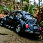Welly 1:24 VW Classic машина Жук черная модель автомобиля из сплава, имитация украшения автомобиля, коллекция, Подарочная игрушка, литье под давлением