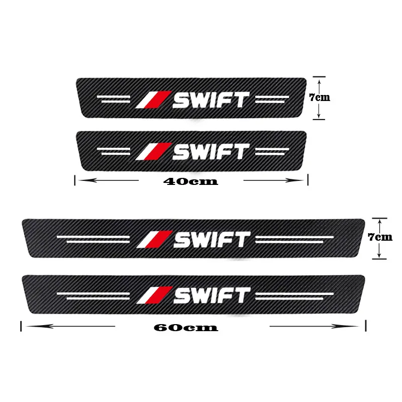 Автомобильная дверь наклейка для порога Suzuki Swift Авто искусственная кожа