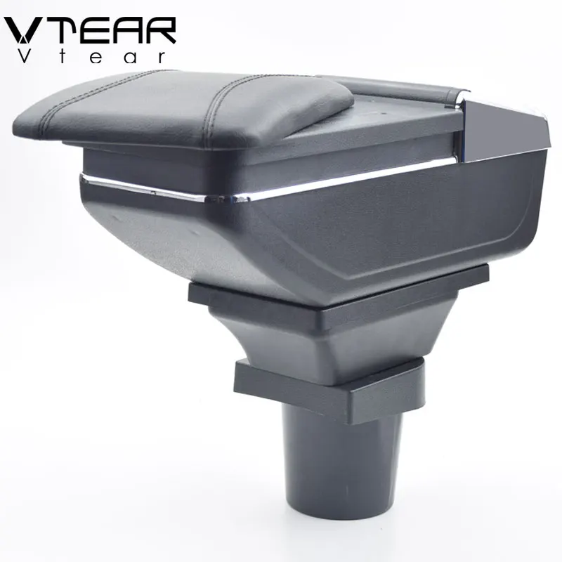 Автомобильный подлокотник Vtear кожаный ящик для хранения из АБС-пластика