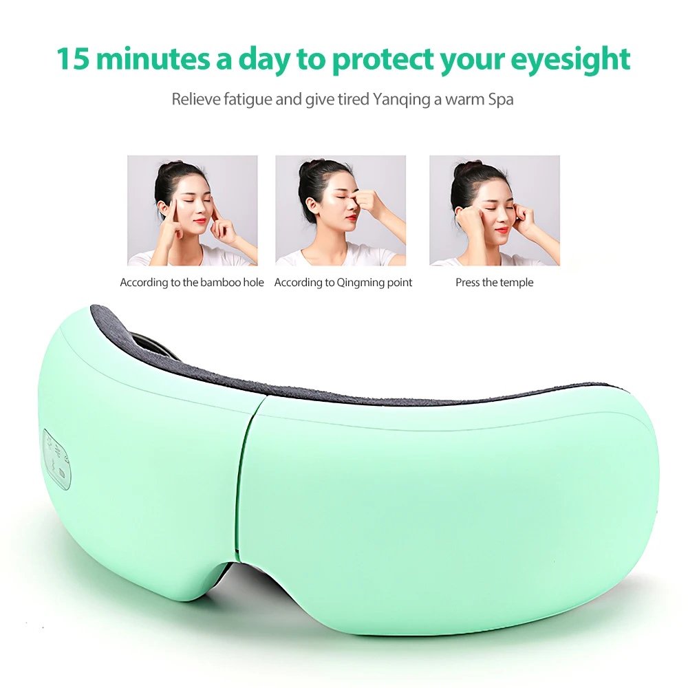 買取 Xiaomi-目のためのエアバッグ付きインテリジェントマスク,振動と眼帯,Bluetoothによる加熱,音楽の疲れを和らげ,夜のシミを減らすのに役立ちます