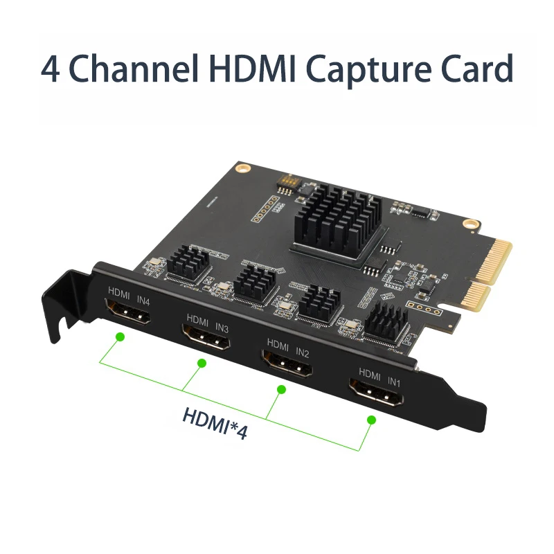 Acasis 4 канальный HDMI совместимый PCIE видео Захват карта 1080p 60fps OBS для прослушивания