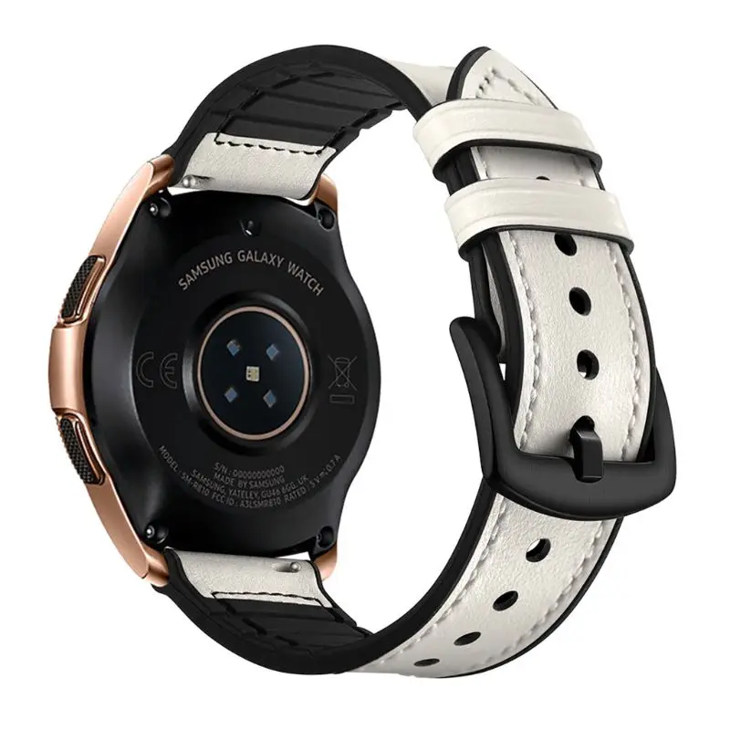 20 мм/22 мм Натуральная кожа ремешок на запястье, наручные часы для samsung Galaxy Watch 42/46 мм