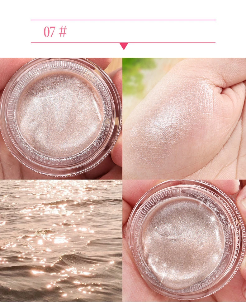 Жидкий хайлайтер Shimmer Glow Illuminator макияж Highlight Shine коричневый Осветляющий Желейный гель для лица крем с высокой зажигалкой