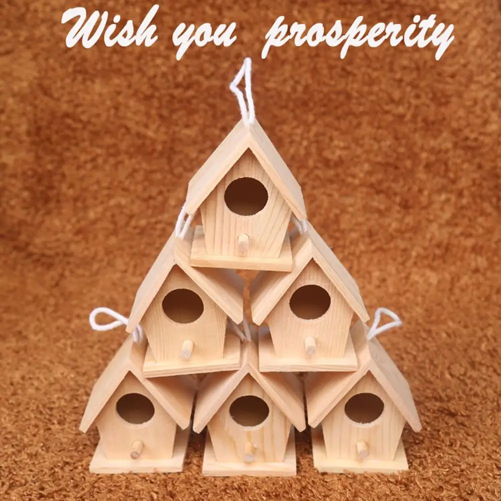 Деревянное Птичье гнездо креативное настенное деревянное уличное для птиц