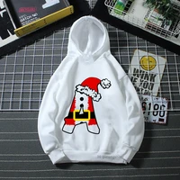 2022 funny christmas hat hoodiers letters a z merry christmas hoodies kids hoodies boys girls hoodies long sleeve sweatshirt