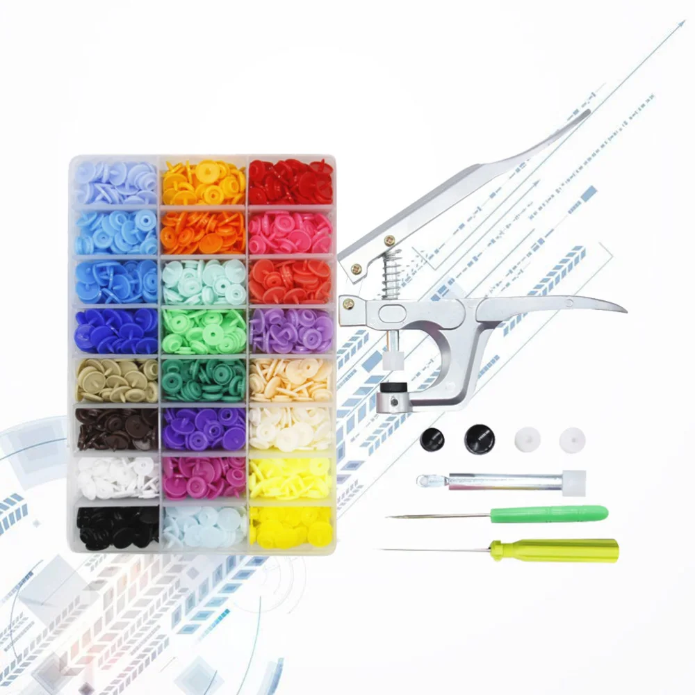 

Professional Fastener Snap Pliers & 360pcs Snap Poppers Buttons Kit