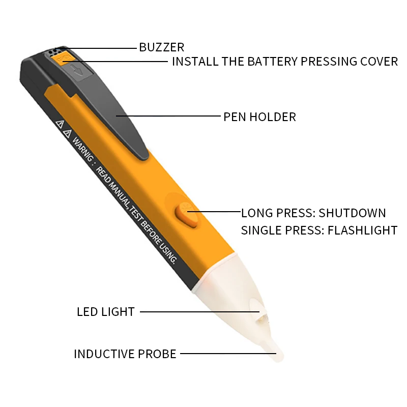 Бесконтактный Тестер электроэнергии в виде ручки Интеллектуальная Индукционная