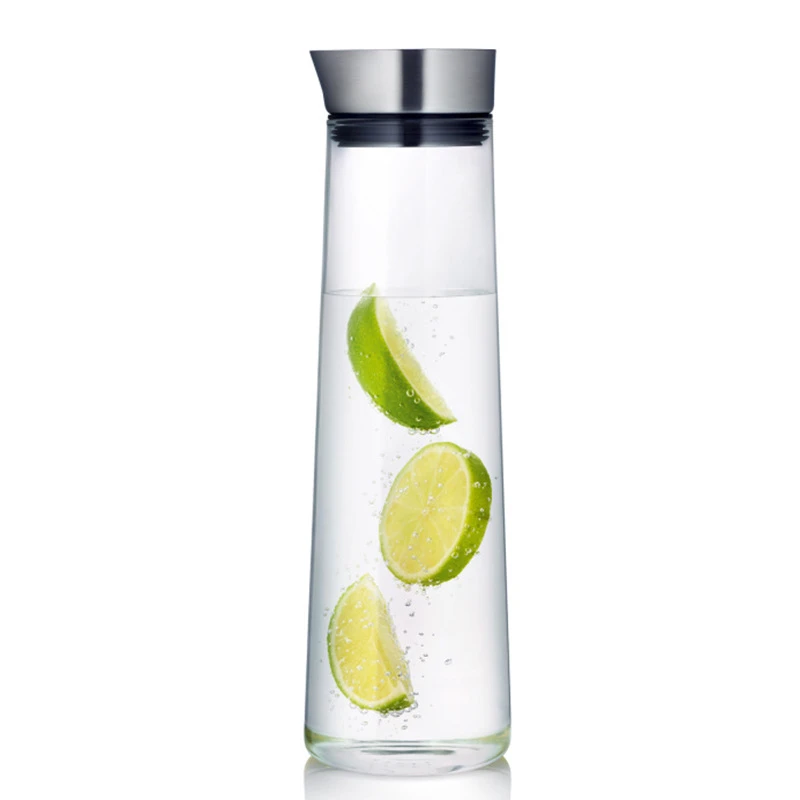 Утолщенная стеклянная чашка кувшин для сока термостойкая холодной воды большой