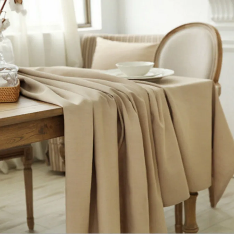 Однотонная хлопчатобумажная льняная ткань искусственная для рукоделия