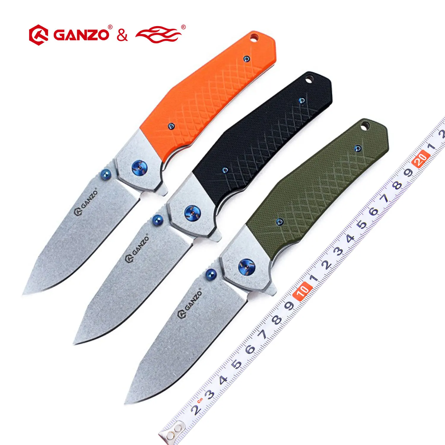Складной нож Ganzo G7492 с ручкой Firebird F7492 58 60HRC 440C G10 инструмент для выживания на