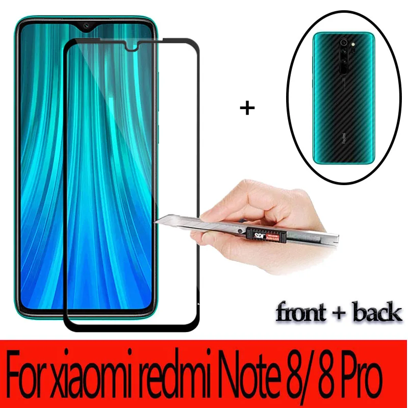 Xiaomi Redmi Note 8 Pro 3D углеродное волокно задняя стекло для redmi note мягкое редми нот про pro