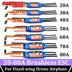 Программируемый бесщеточный ESC SURPASS HOBBY, 1 шт., 2 шт., SBEC BEC, 20A, 30A, 40A, 50A, 60A, 70A, 80A, для дрона с неподвижным крылом, вертолета, самолета