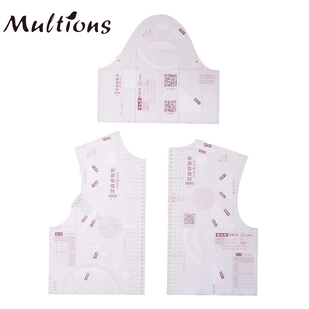 1:5Mini Clothing Design Ruler Drawing Template Pattern Making Measuring Fabric Tailor Sewing Tools | Дом и сад