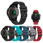 Ремешок для часов Garmin Fenix 6, 6X Pro, 5, 5X Plus, 3HR, силиконовый, 26, 22, 20 мм