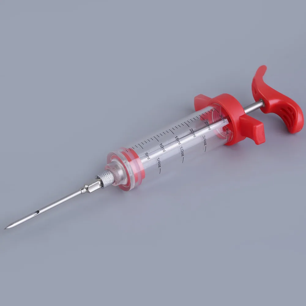 

New Barbecue marinade injector Cooking Meat Poultry Turkey Chicken Flavor Syringe BBQ Kitchen Sauce Tool For Party Christmas