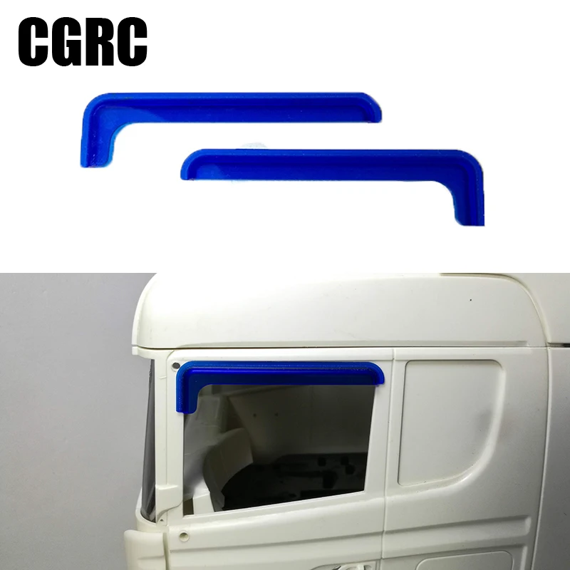 

1 Pair RC Car Acrylic Window Cover Rain Sun Visor For 1/14 Tamiya RC Truck scania 620 56323 730 470