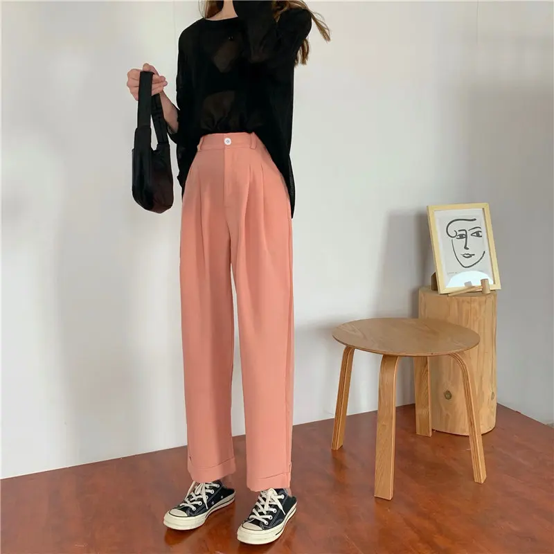 HziriP Популярные оранжевые универсальные облегающие винтажные свободные уличные