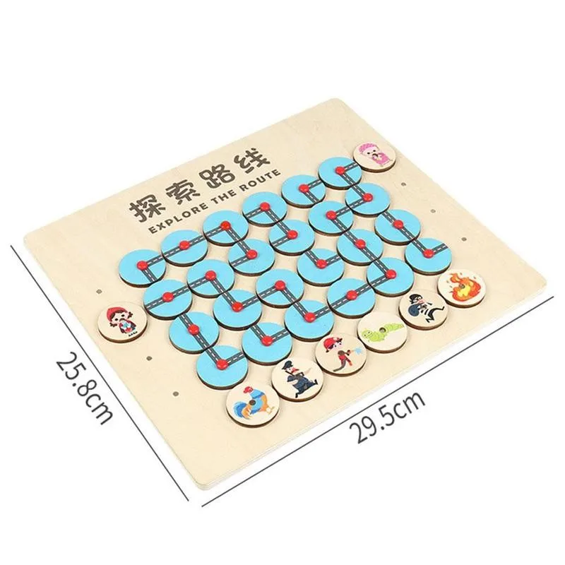 

Find The Route Puzzle Toys For Kids Maze Board Montessori Game Logical Thinking Training Educational Wooden Toys Gifts For Kids