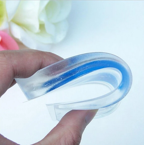 

1Pair Unisex Soft Rubber Gel Pain Heel Spur Cup Insoles Support Shoe Cushion Inserts For Man Shoe Pad Quality