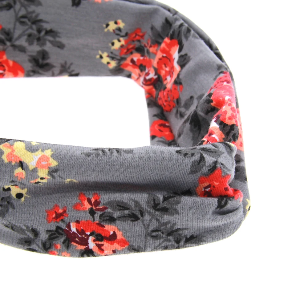 Новый Красочный цветочный ободок для новорожденных из хлопка и