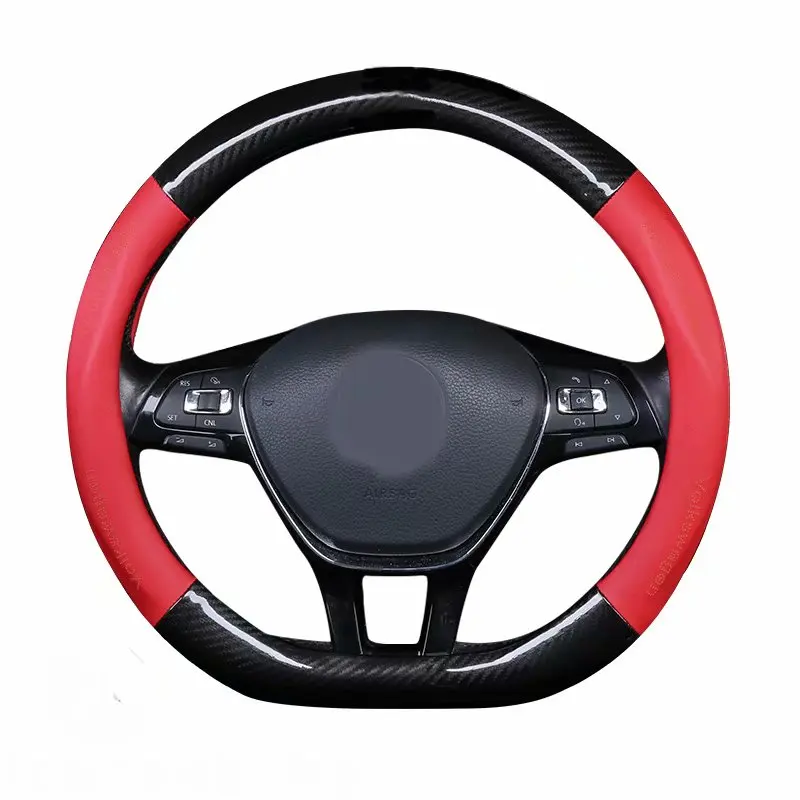 Аксессуары для стайлинга автомобиля кожаный чехол на рулевые колеса размер M 38 см