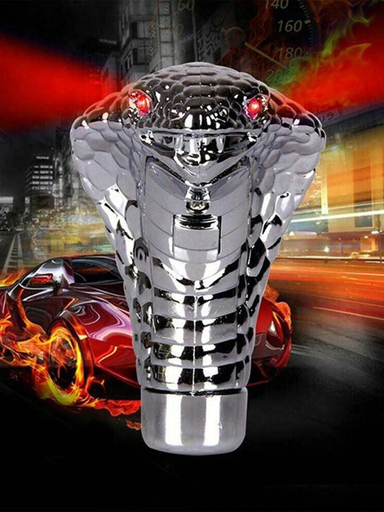 

Car Gear Shift Knob Universal Chrome LED Gear Shift Lever Automatic Car Shift Gear Stick Knob Car Styling Shift Lever Hot
