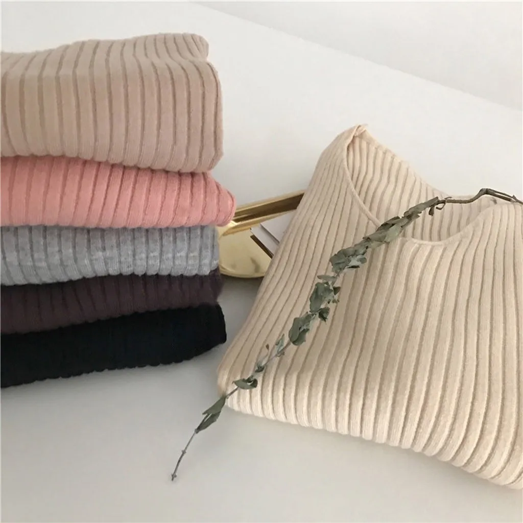 

Knit Sweater Women Autumn winter Warm Knit Sweater Soft Jumper Fashion Korean Sweater Slim Femme Elasticity Pullover 912
