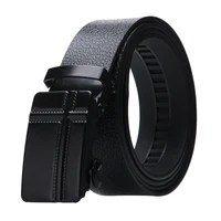 mens high quality artificial leather automatic buckle belt alloy buckle durable bark texture business fashion casual jeans belt