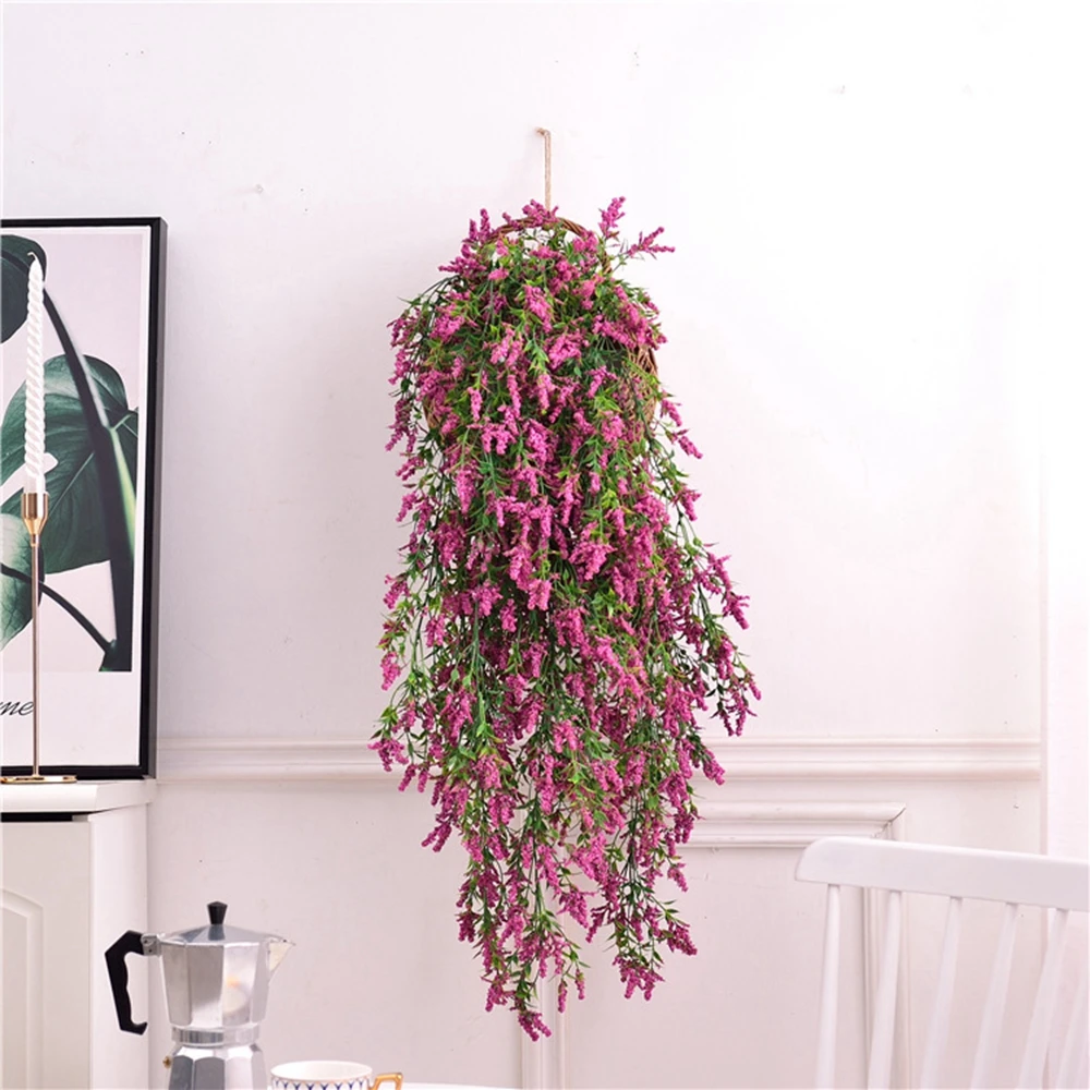 75cm Artificial Fake Flower Vine Hanging Garland Plant Home Garden Decor Wedding Flowers Creeper Ivy Wreath | Дом и сад