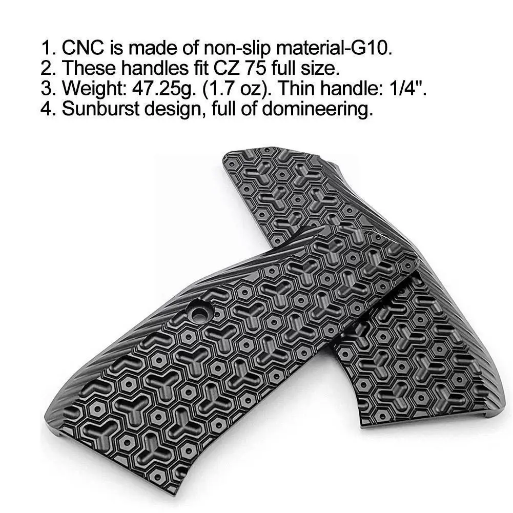 

Outdoor Tactical Aluminum Handle Is Suitable For Tristar P120 Canik Full Size CZ 75 SP-01 No. 9 Screw Handle Edc Camping O9H7