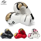 ММА перчатки Боксёрские перчатки Для мужчин Для женщин Для мужчин из искусственной кожи для детей; Каратэ Муай Тай перчатка для кикбоксинга бесплатно борьба Санда обучение взрослых детское оборудование Для мужчин t