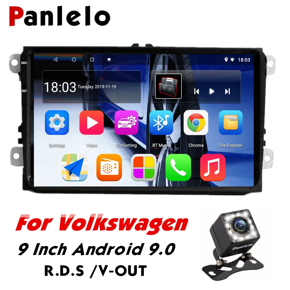 Автомагнитола Panlelo S9 Plus 9 дюймов для VW Android GPS навигация стерео радио