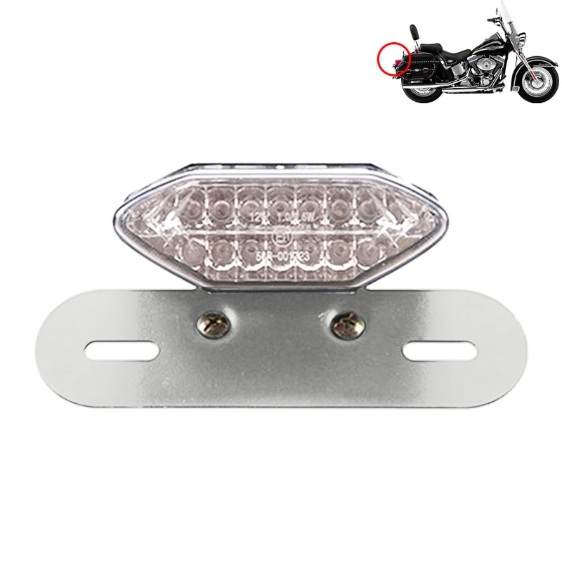 

Motorbike Rear Signal Lamp Bright LED Running Light Tail Light Suitable for Old Damaged Original Lamps T3ED