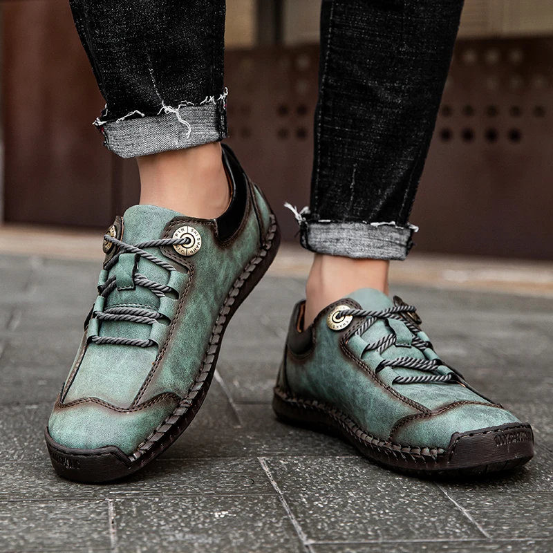 

Men's Leather Loafers Fashion Suede Leather Mens Shoes Design Moccasins Casual Flats Man's New Arrival Man Casual Driving Shoes