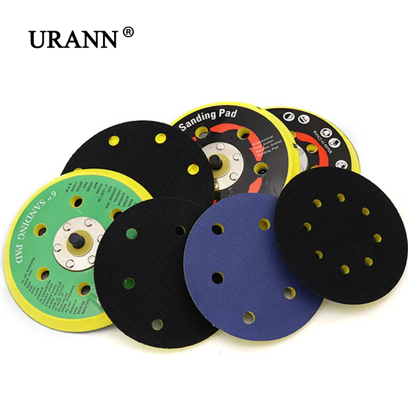 

URANN 5/6 Inch Pneumatic Polisher Disk Self-adhesive Polishing Pad Sandpaper Sucker Disc Electric Grinder Polisher Disk