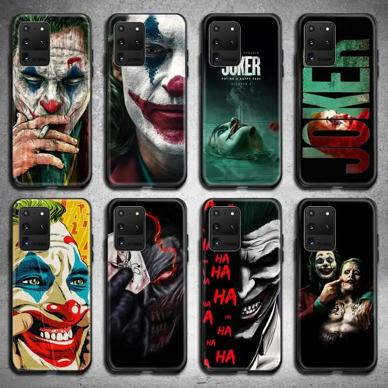 

Happy Face Joker Phone Case For Samsung Galaxy S21 Plus Ultra S20 FE M11 S8 S9 plus S10 5G lite 2020