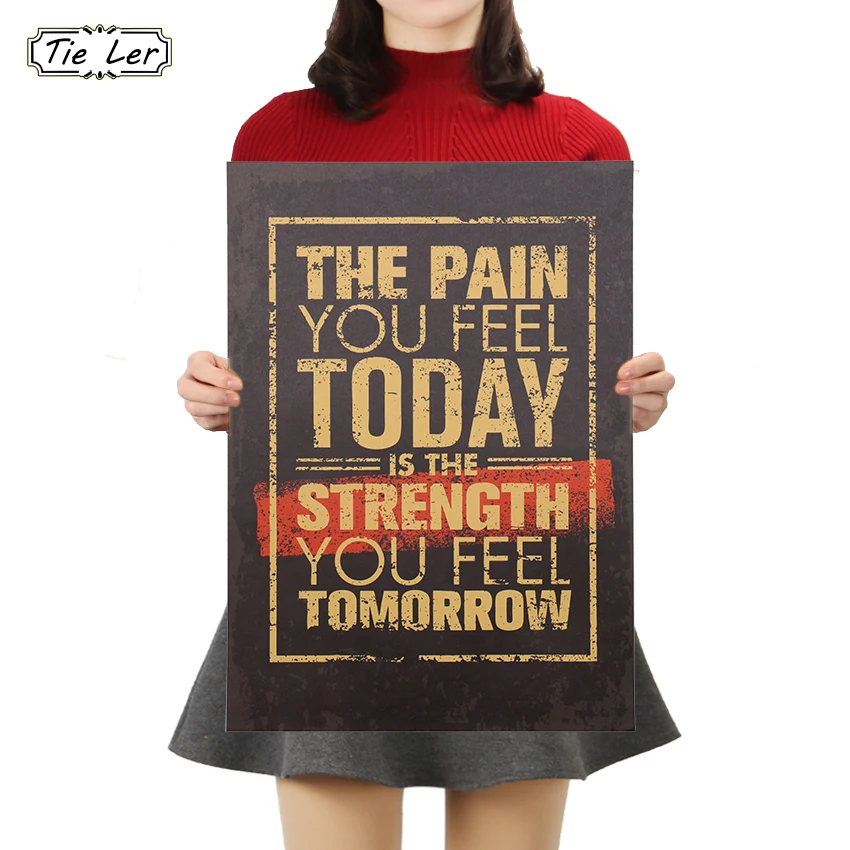 TIE LER постер из крафт бумаги винтажный Паб Клуб украшение правило стены домашний